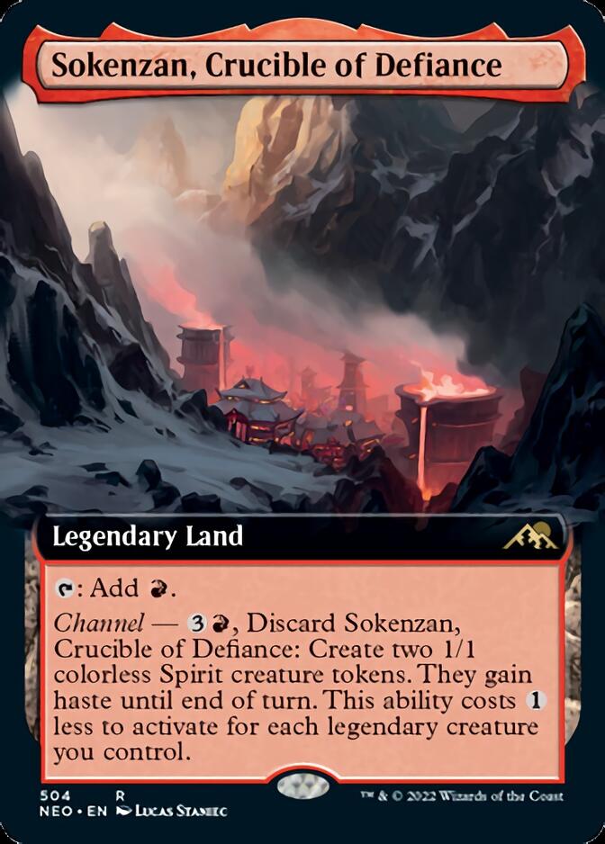 Sokenzan, Crucible of Defiance (Extended Art) [Kamigawa: Neon Dynasty] | Exor Games Bridgewater