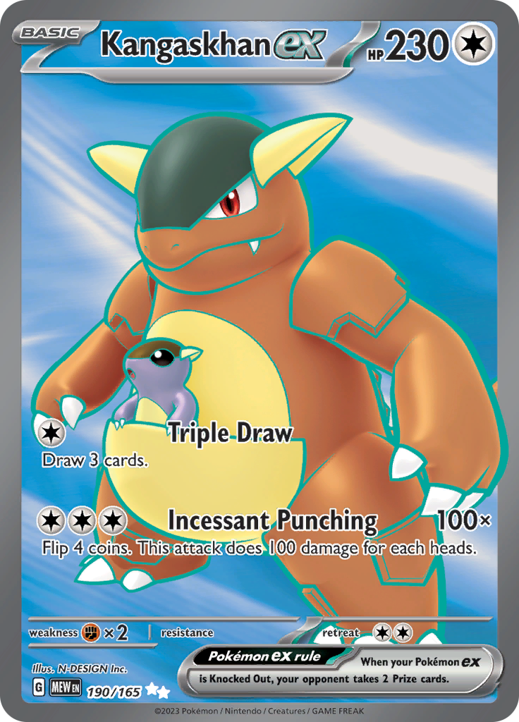 Kangaskhan ex (190/165) [Scarlet & Violet: 151] | Exor Games Bridgewater