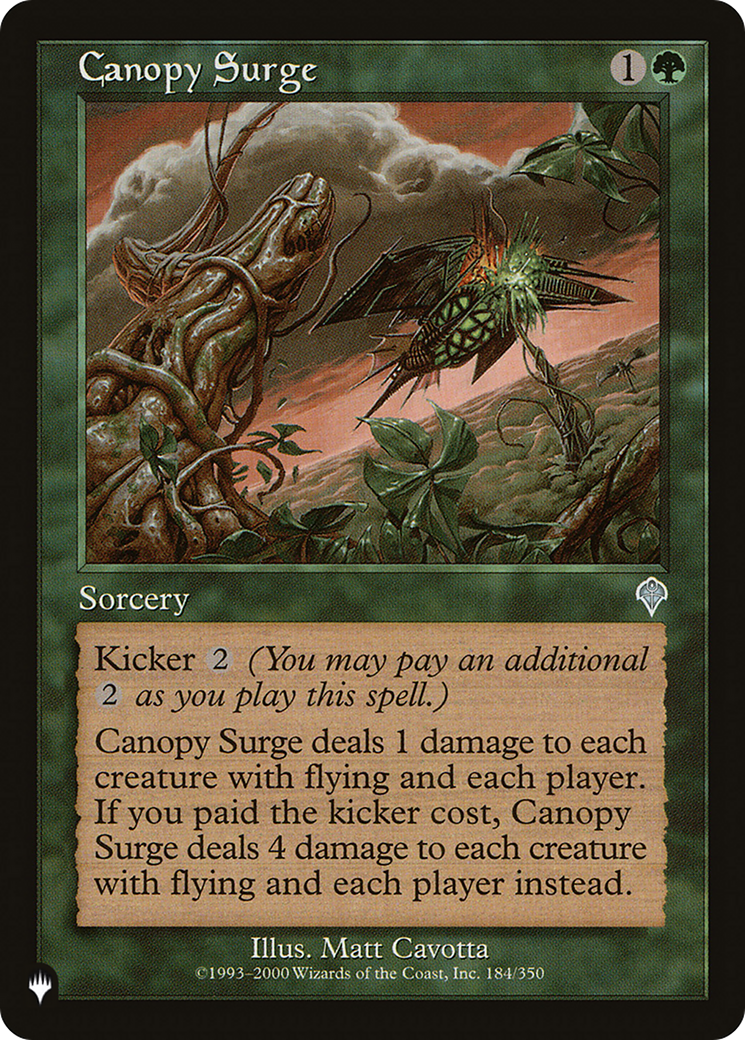 Canopy Surge [The List Reprints] | Exor Games Bridgewater