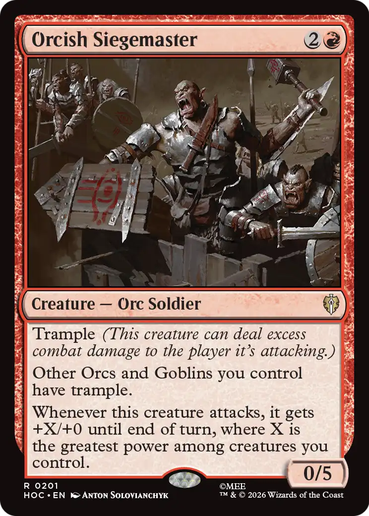 Orcish Siegemaster [The Hobbit: Eternal-Legal] | Exor Games Bridgewater