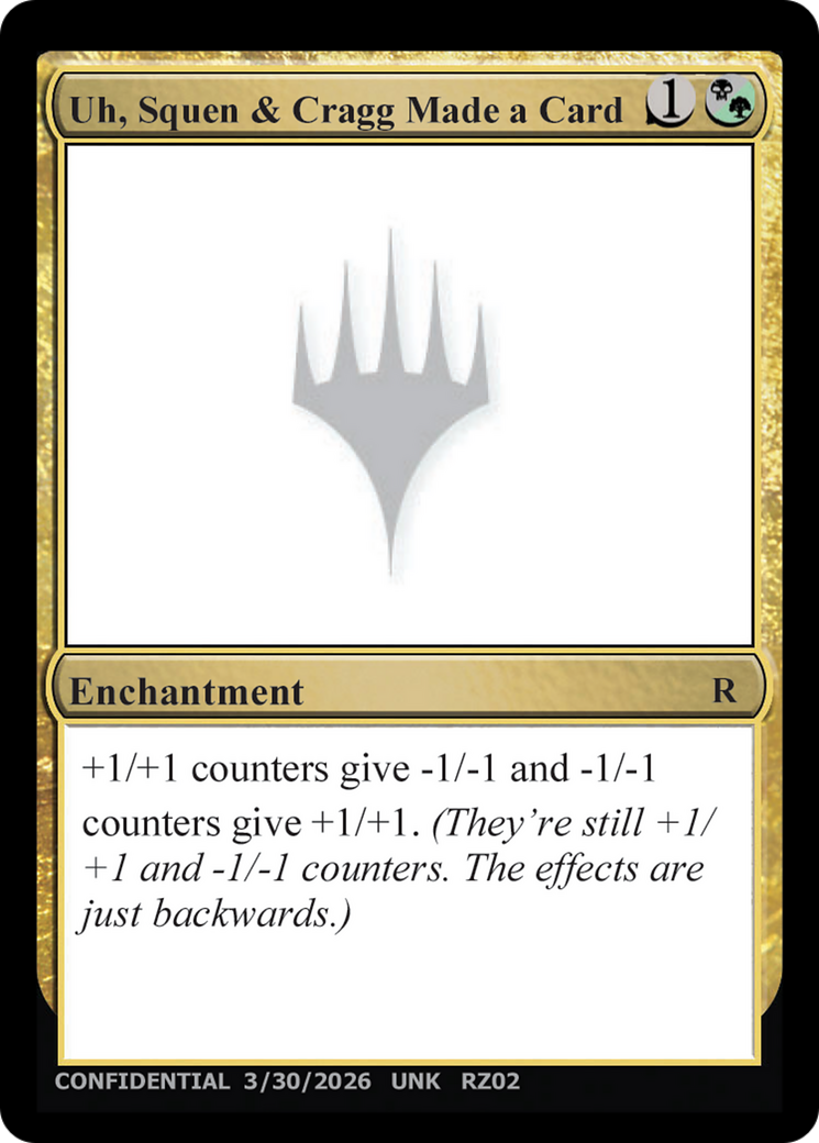 Uh, Squen & Cragg Made a Card [Unknown Event] | Exor Games Bridgewater