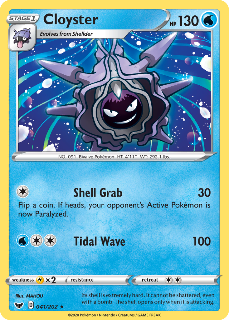 Cloyster (041/202) [Sword & Shield: Base Set] | Exor Games Bridgewater