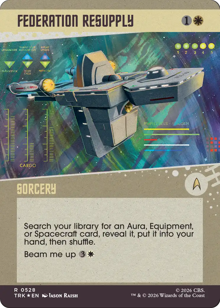 Federation Resupply (Showcase) (Surge Foil) [Star Trek] | Exor Games Bridgewater