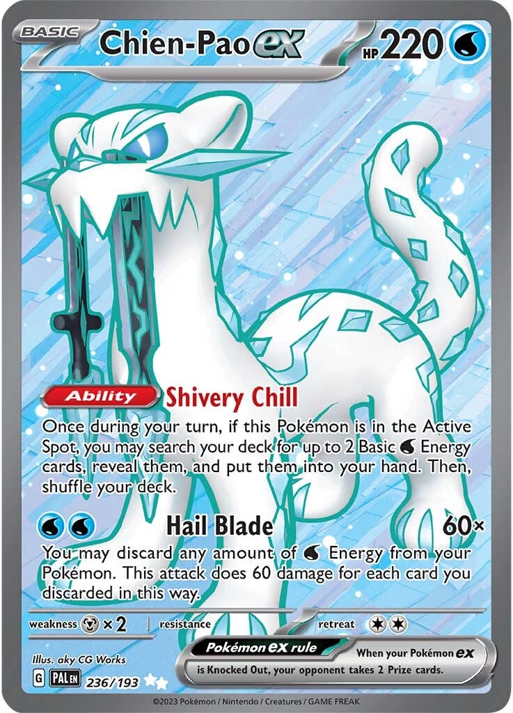 Chien-Pao ex (236/193) [Scarlet & Violet: Paldea Evolved] | Exor Games Bridgewater