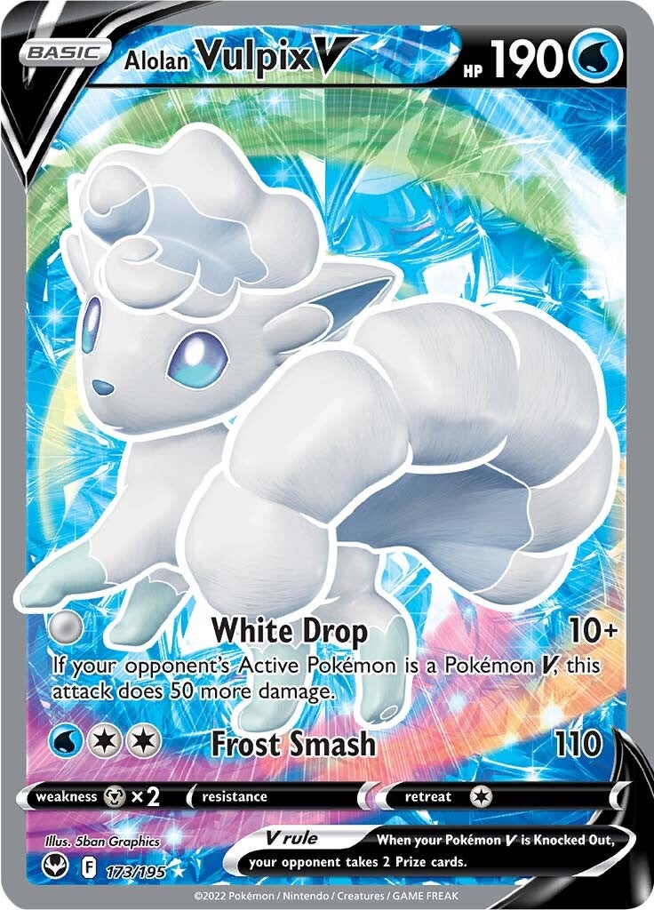 Alolan Vulpix V (173/195) [Sword & Shield: Silver Tempest] | Exor Games Bridgewater