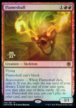 Flameskull [Dungeons & Dragons: Adventures in the Forgotten Realms Prerelease Promos] | Exor Games Bridgewater