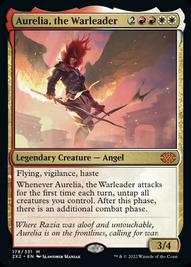 Aurelia, the Warleader [Double Masters 2022] | Exor Games Bridgewater