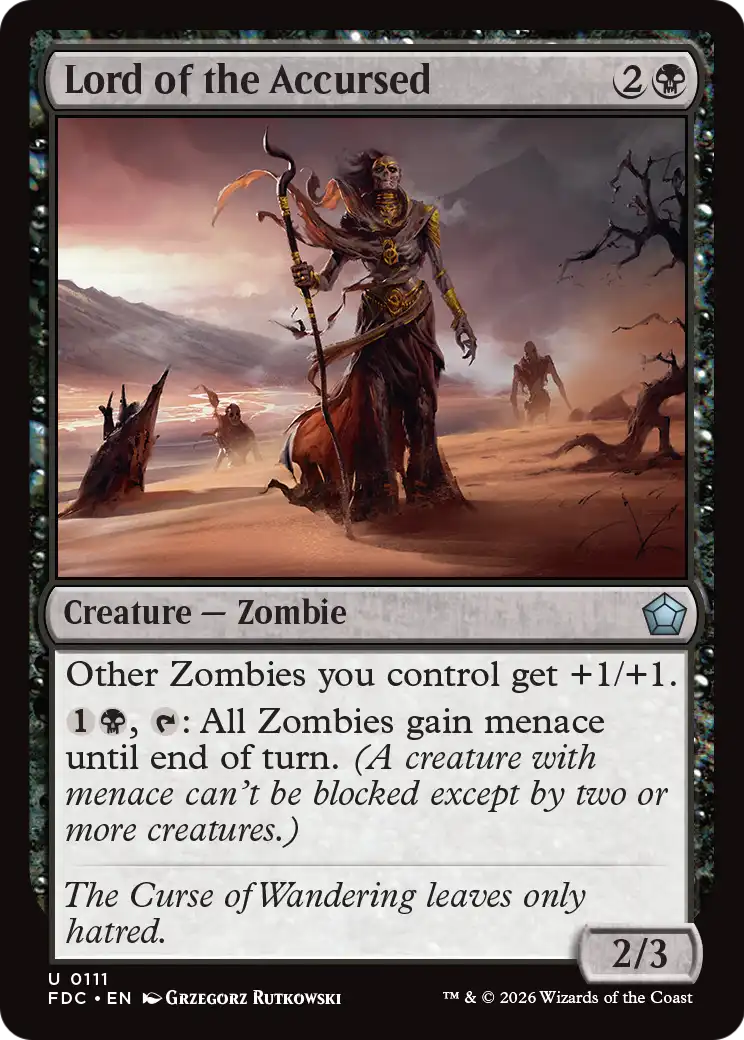 Lord of the Accursed [Foundations Commander] | Exor Games Bridgewater