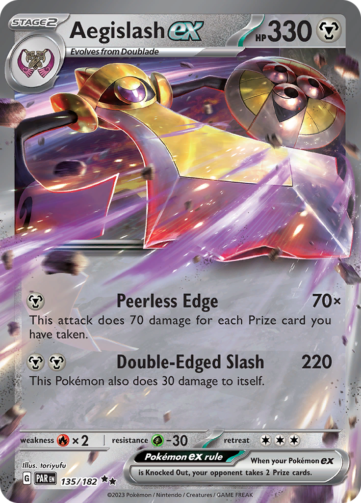 Aegislash ex (135/182) [Scarlet & Violet: Paradox Rift] | Exor Games Bridgewater