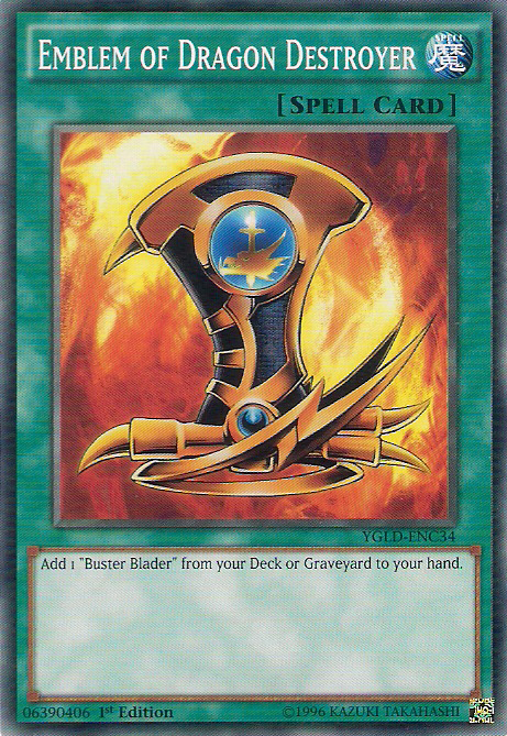 Emblem of Dragon Destroyer [YGLD-ENC34] Common | Exor Games Bridgewater