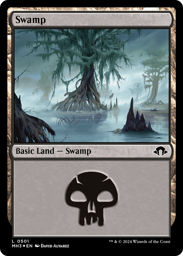 Swamp (0501) (Ripple Foil) [Modern Horizons 3] | Exor Games Bridgewater