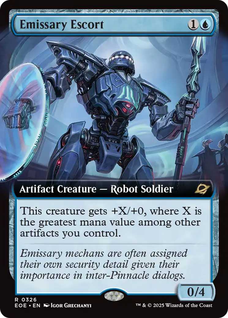 Emissary Escort (Extended Art) [Edge of Eternities] | Exor Games Bridgewater