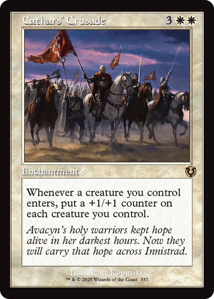 Cathars' Crusade (Retro Frame) [Innistrad Remastered] | Exor Games Bridgewater