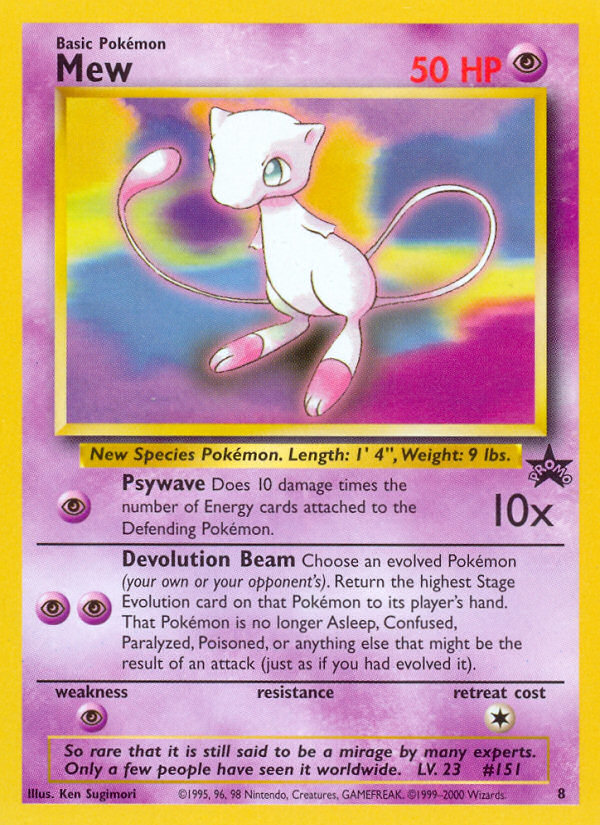 Mew (8) [Wizards of the Coast: Black Star Promos] | Exor Games Bridgewater