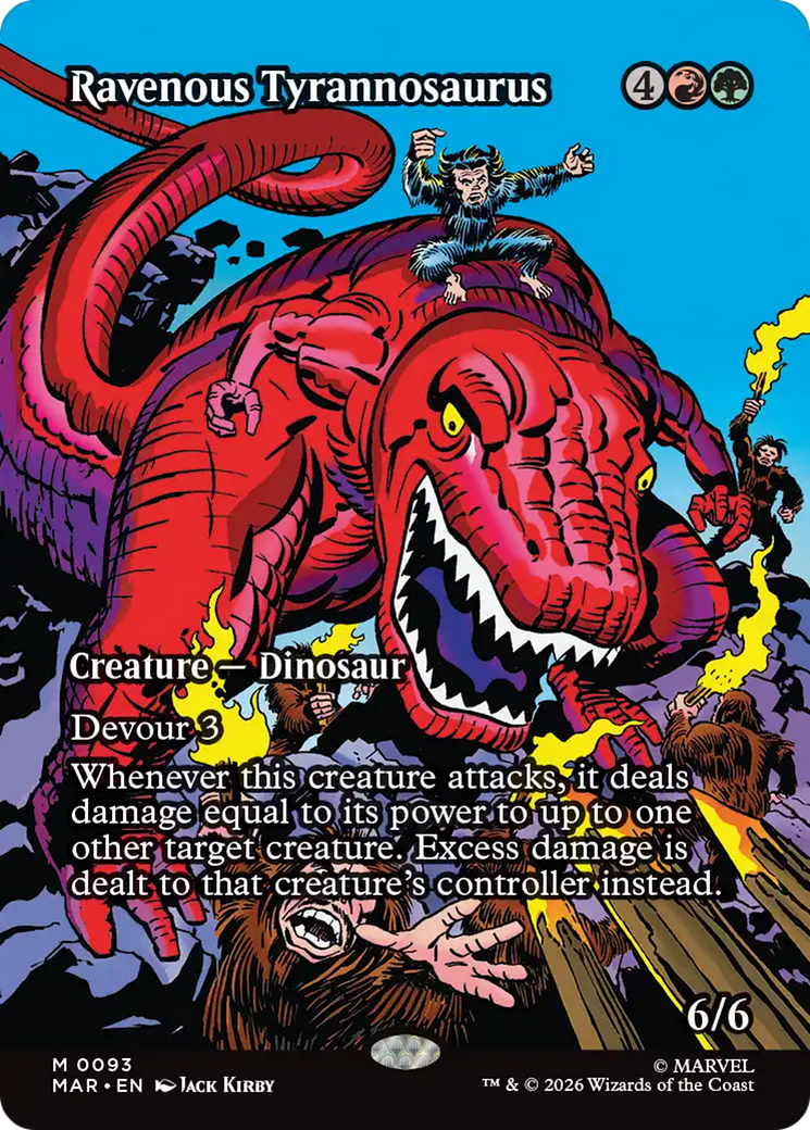 Ravenous Tyrannosaurus (Borderless) [Marvel Universe: Eternal-Legal] | Exor Games Bridgewater