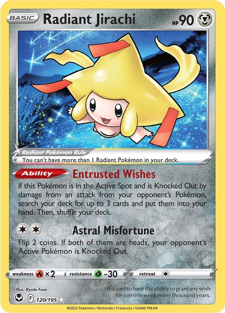 Radiant Jirachi (120/195) [Sword & Shield: Silver Tempest] | Exor Games Bridgewater