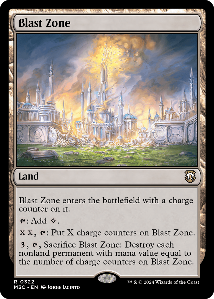 Blast Zone (Ripple Foil) [Modern Horizons 3 Commander] | Exor Games Bridgewater