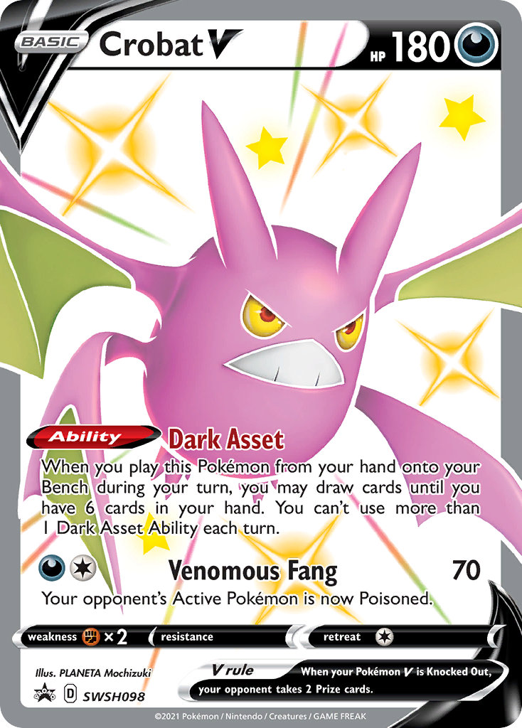 Crobat V (SWSH098) [Sword & Shield: Black Star Promos] | Exor Games Bridgewater