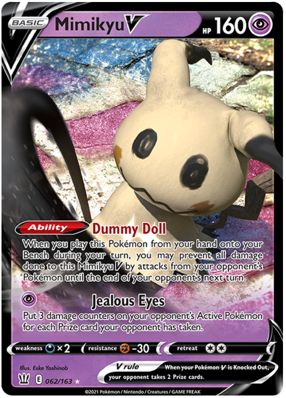 Mimikyu V (062/163) [Sword & Shield: Battle Styles] | Exor Games Bridgewater