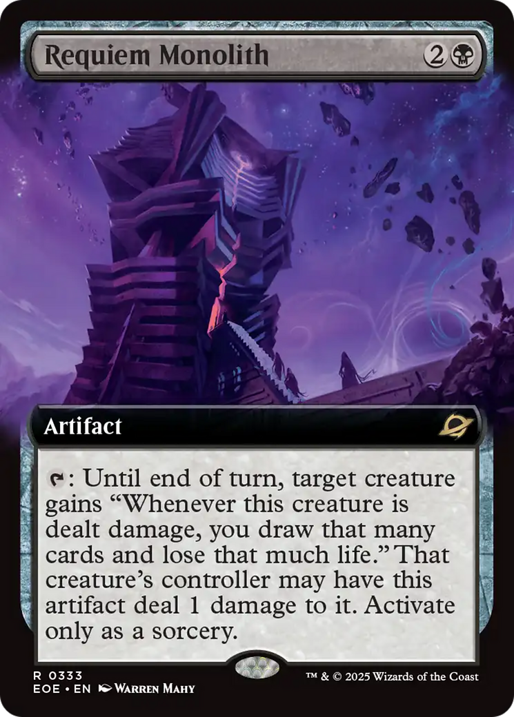 Requiem Monolith (Extended Art) [Edge of Eternities] | Exor Games Bridgewater