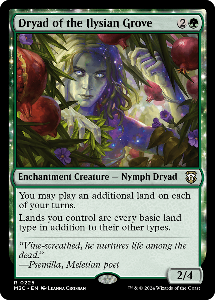 Dryad of the Ilysian Grove (Ripple Foil) [Modern Horizons 3 Commander] | Exor Games Bridgewater