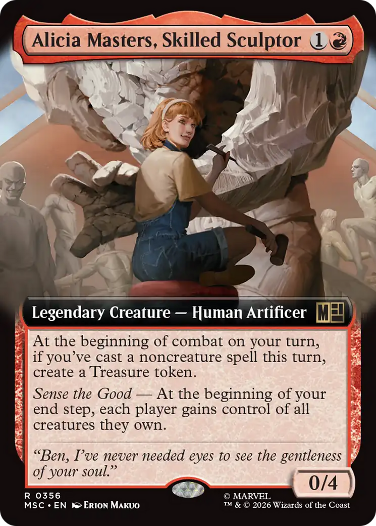 Alicia Masters, Skilled Sculptor (Extended Art) [Marvel Super Heroes Commander] | Exor Games Bridgewater