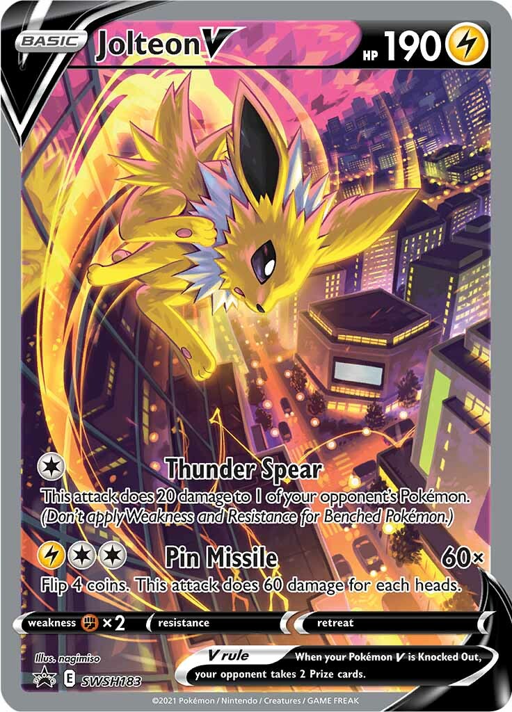 Jolteon V (SWSH183) [Sword & Shield: Black Star Promos] | Exor Games Bridgewater