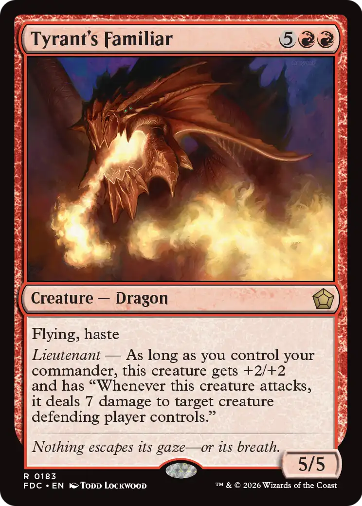 Tyrant's Familiar [Foundations Commander] | Exor Games Bridgewater