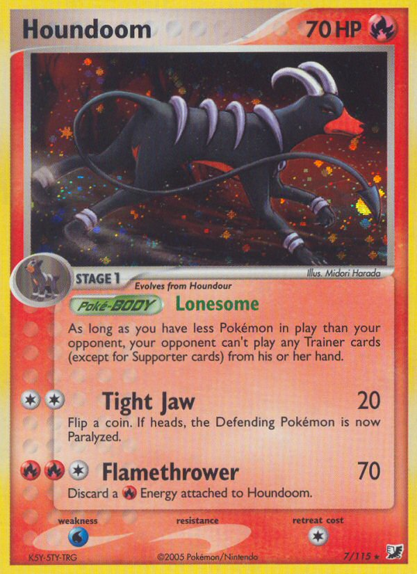 Houndoom (7/115) [EX: Unseen Forces] | Exor Games Bridgewater