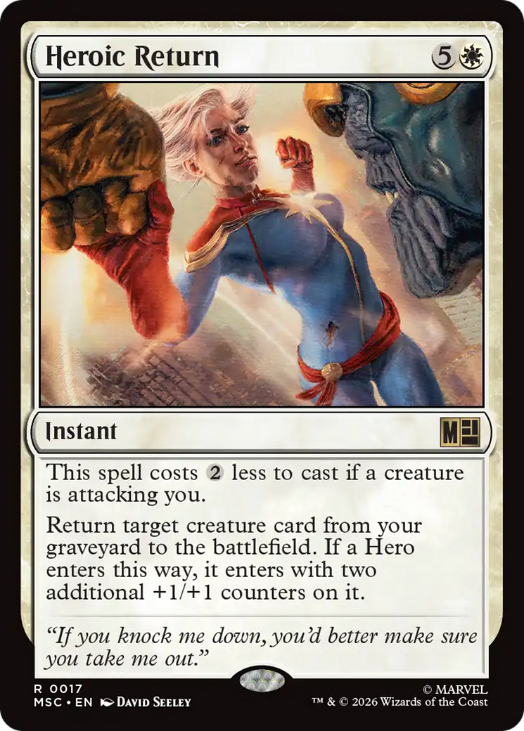 Heroic Return [Marvel Super Heroes Commander] | Exor Games Bridgewater