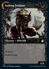 Shady Traveler // Stalking Predator (Showcase Equinox) [Innistrad: Midnight Hunt] | Exor Games Bridgewater