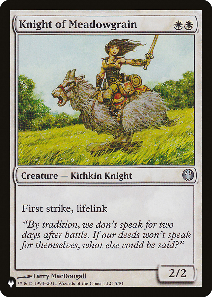 Knight of Meadowgrain [The List Reprints] | Exor Games Bridgewater