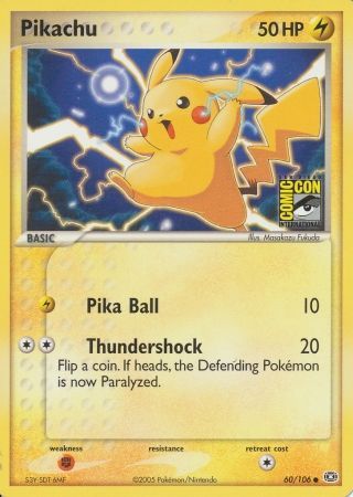 Pikachu (60/106) (2005 San Diego Comic Con) [Miscellaneous Cards] | Exor Games Bridgewater