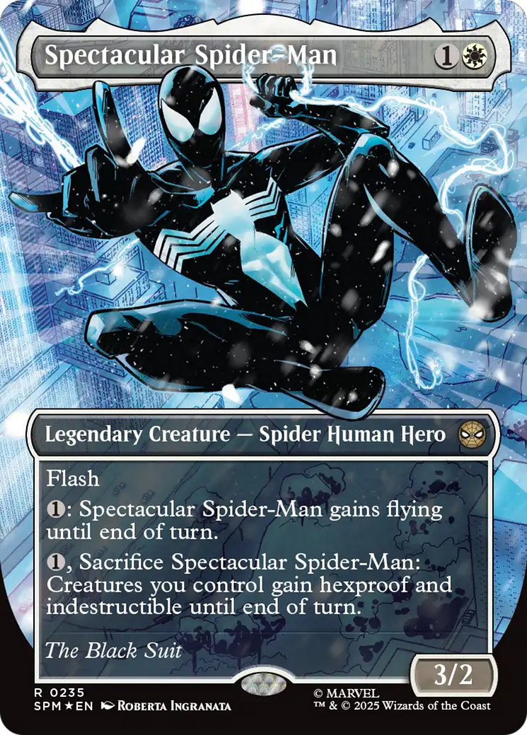 Spectacular Spider-Man (0235) (Borderless) (Textured Foil) [Marvel's Spider-Man] | Exor Games Bridgewater