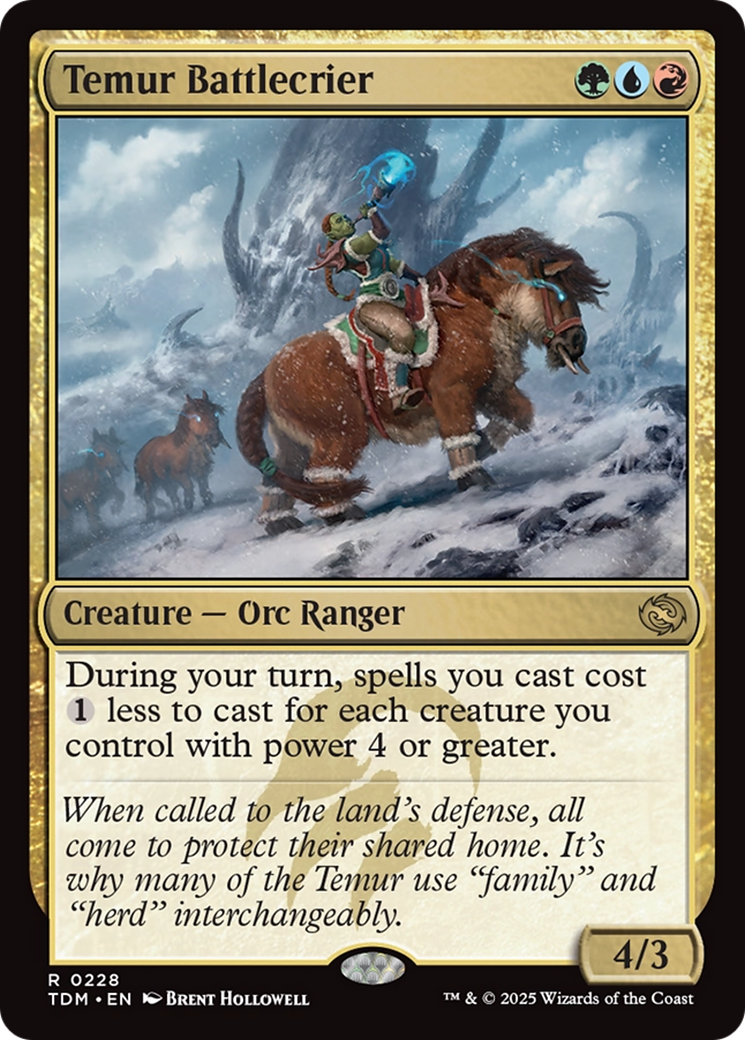 Temur Battlecrier [Tarkir: Dragonstorm] | Exor Games Bridgewater