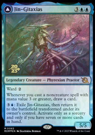 Jin-Gitaxias // The Great Synthesis [March of the Machine Prerelease Promos] | Exor Games Bridgewater