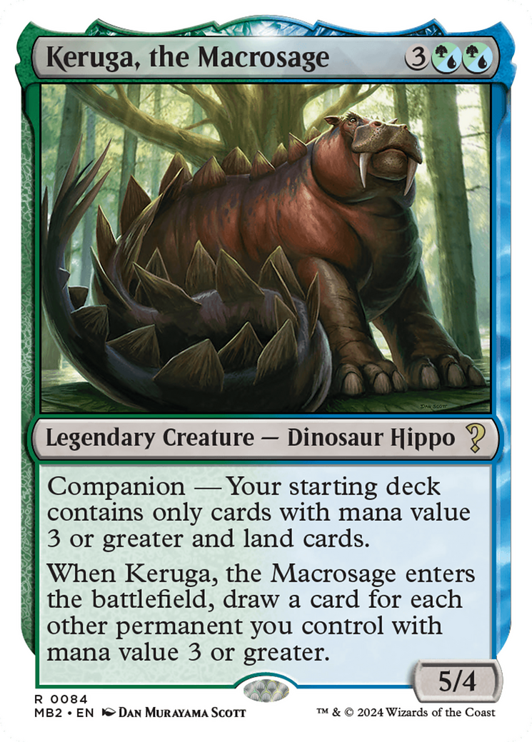 Keruga, the Macrosage (White Border) [Mystery Booster 2] | Exor Games Bridgewater