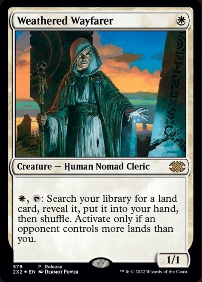 Weathered Wayfarer (Preview Promo) [Double Masters 2022] | Exor Games Bridgewater