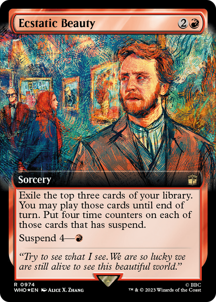 Ecstatic Beauty (Extended Art) (Surge Foil) [Doctor Who] | Exor Games Bridgewater