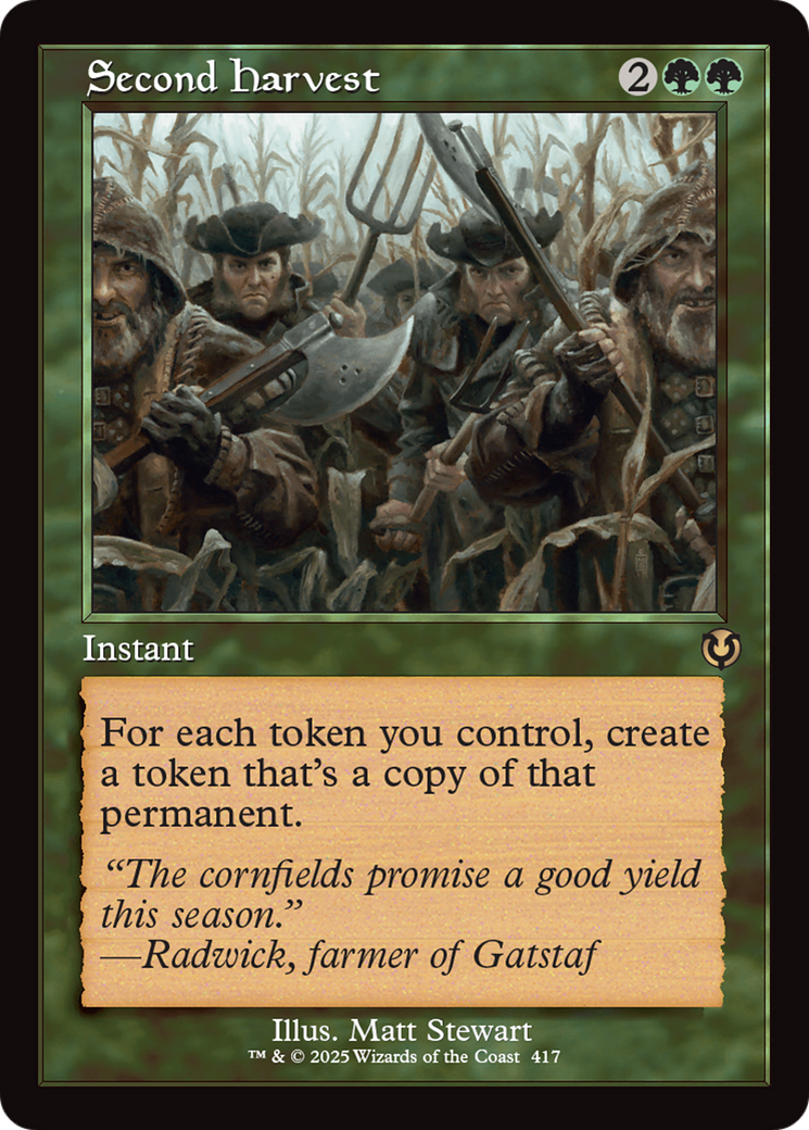 Second Harvest (Retro Frame) [Innistrad Remastered] | Exor Games Bridgewater
