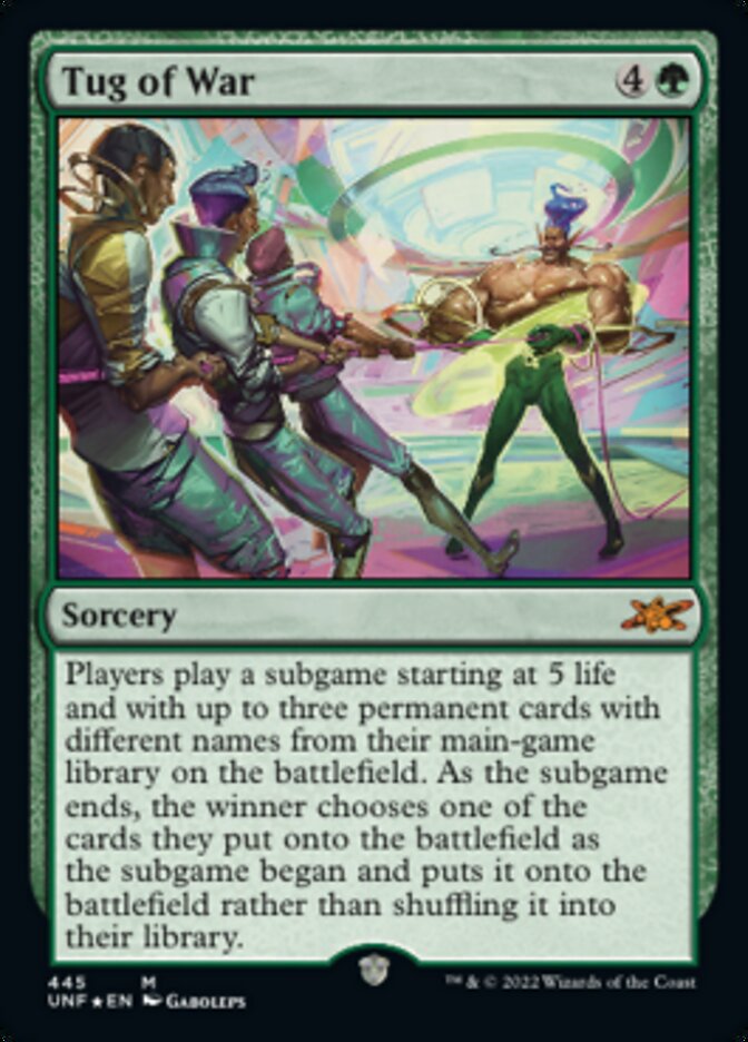 Tug of War (Galaxy Foil) [Unfinity] | Exor Games Bridgewater