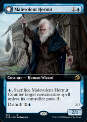 Malevolent Hermit // Benevolent Geist (Extended Art) [Innistrad: Midnight Hunt] | Exor Games Bridgewater