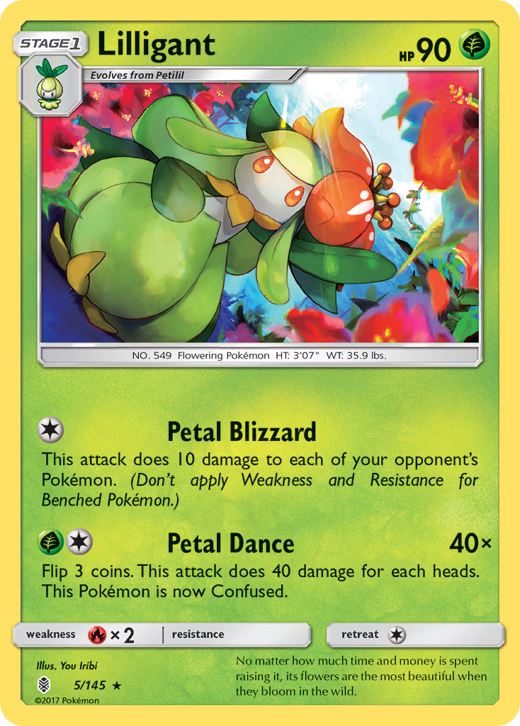 Lilligant (5/145) [Sun & Moon: Guardians Rising] | Exor Games Bridgewater