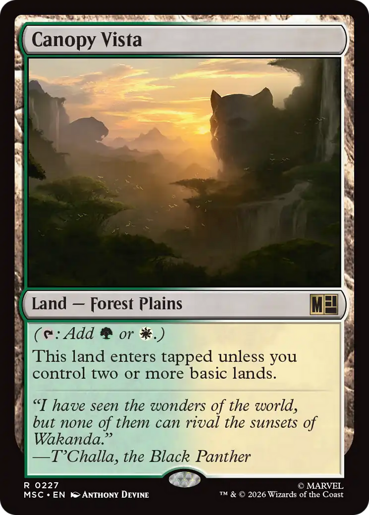 Canopy Vista (Surge Foil) [Marvel Super Heroes Commander] | Exor Games Bridgewater