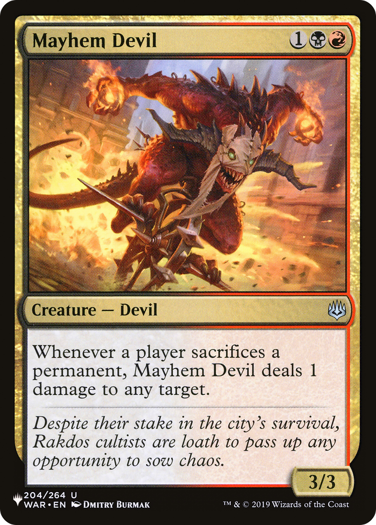 Mayhem Devil [The List Reprints] | Exor Games Bridgewater