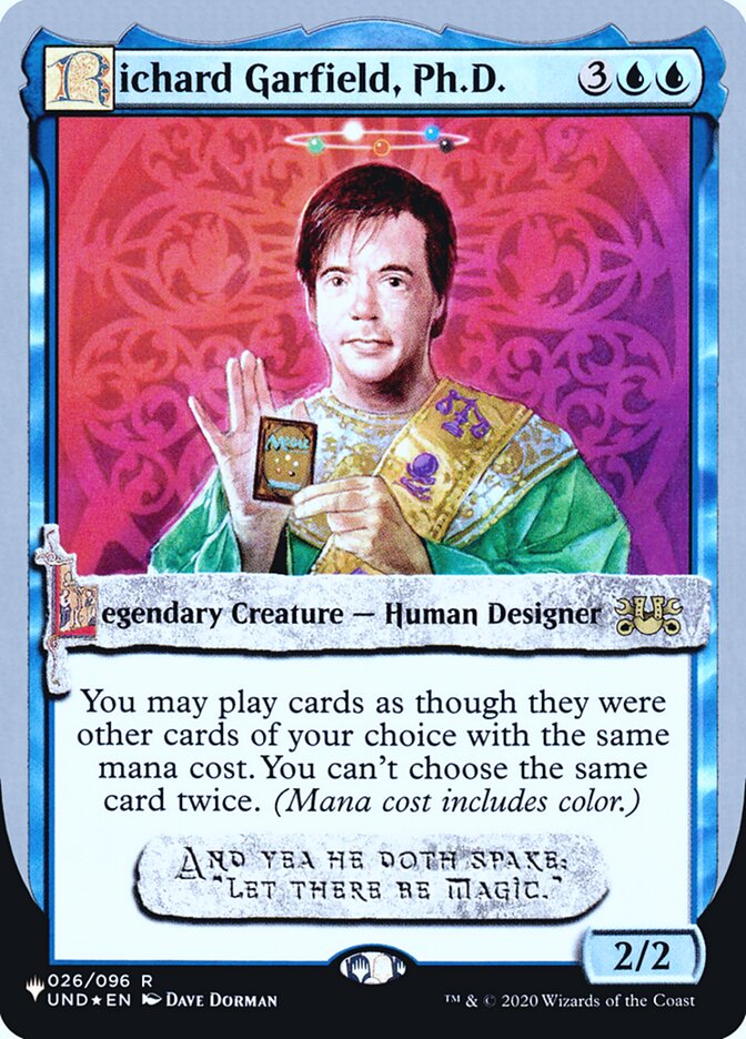 Richard Garfield, Ph.D. (Unfinity Foil Edition) [The List] | Exor Games Bridgewater