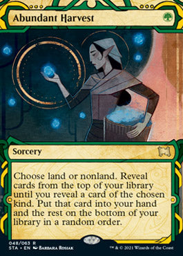 Abundant Harvest (Foil Etched) [Strixhaven: Mystical Archive] | Exor Games Bridgewater