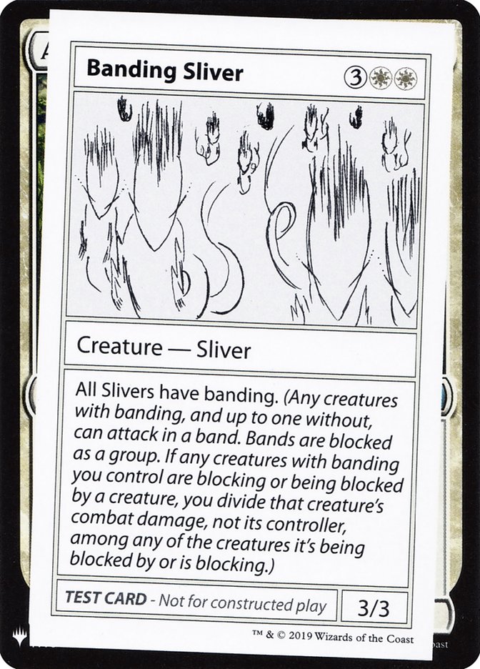 Banding Sliver [Mystery Booster Playtest Cards] | Exor Games Bridgewater