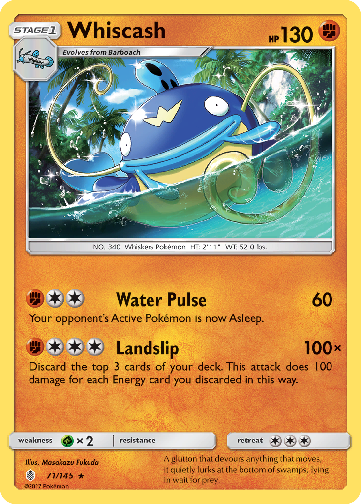 Whiscash (71/145) [Sun & Moon: Guardians Rising] | Exor Games Bridgewater