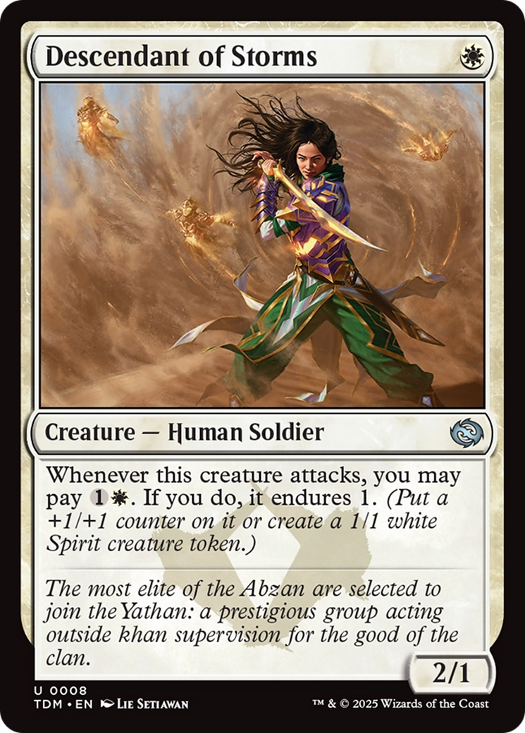 Descendant of Storms [Tarkir: Dragonstorm] | Exor Games Bridgewater